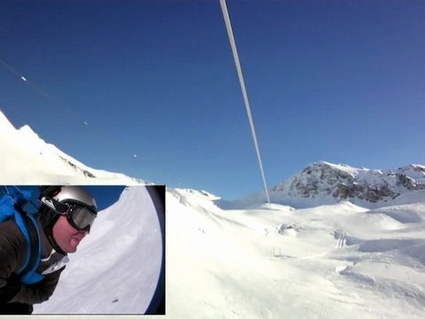 Tyrolienne Orcières le 21/01/2010