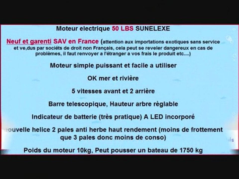 moteur 50LBS