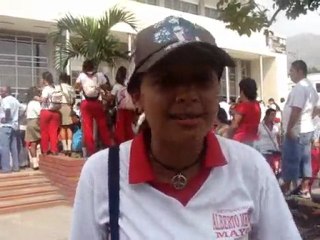 Protesta estudiantes Liceo Mayor de Yumbo_