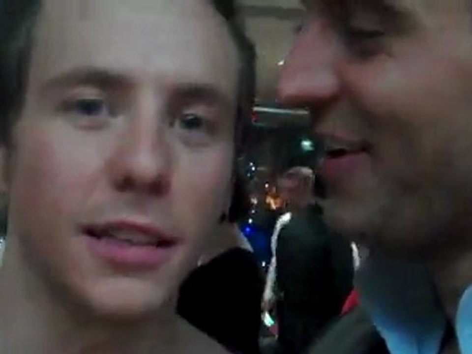 Danny Jones from McFly with Darius Campbell