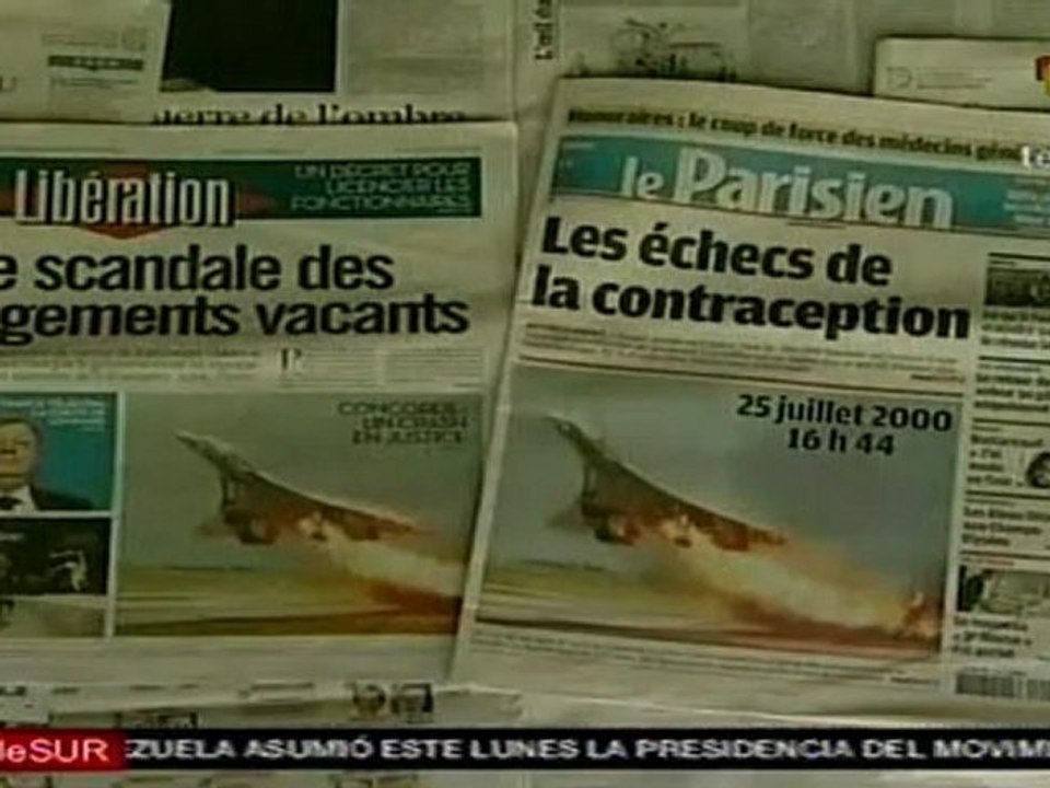 Inicia juicio por accidente del avión Concorde