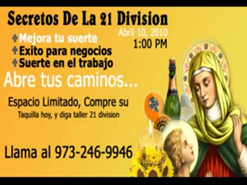 Rituales de Buena Suerte y 21 Division