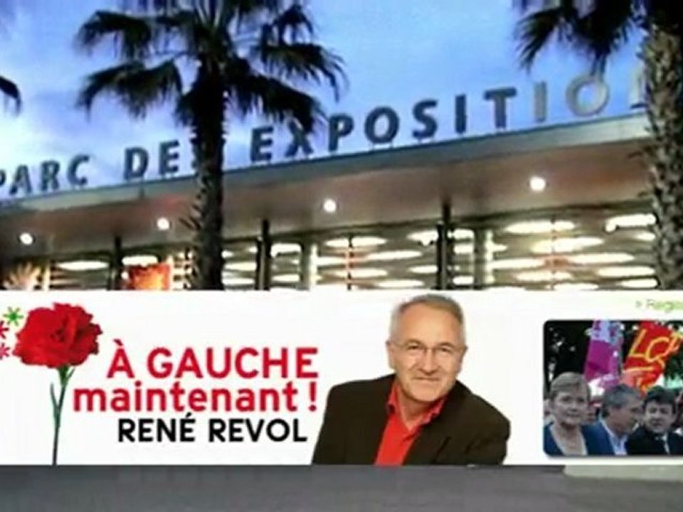 Régionales Languedoc Roussillon  meeting A Gauche Maintenant