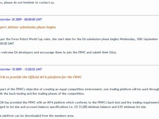 The Forex Robot World Cup Review | Automated FX EA