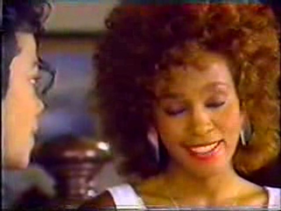 Whitney Houston Presents an Award to Michael Jackson