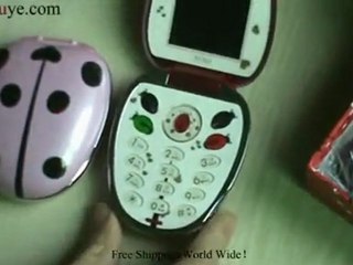 Carton Q7 Quad Band Dual Card Beatle Mini Mobile Phone Red