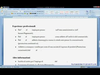 Come compilare un CV base 2-3