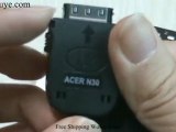 Black USB PDA Charger Pull Line Data Sync Cable for Acer N30