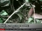 Militares dan muerte a tres guerrilleros de las FARC