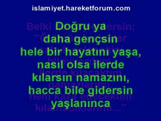 namaz kıldın mı? ey nefsim