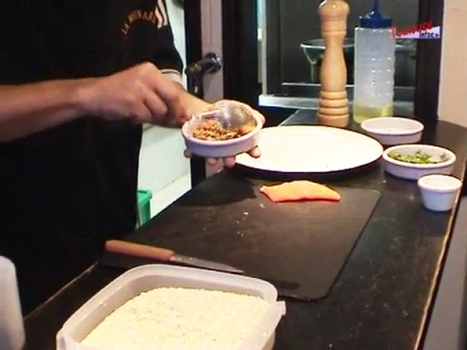 Recette Tartare de saumon, glace wasabi (04.02.10)