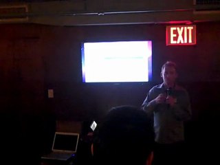 Allen Ackerman demostrates iphone app and desktop widget
