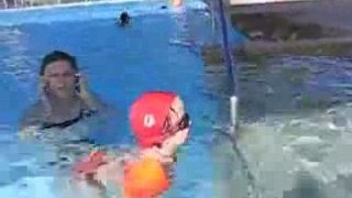 Dana swimming