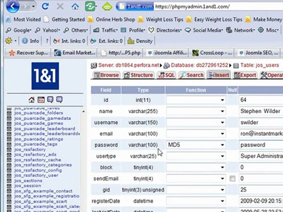 Recover Your Joomla Admin Password