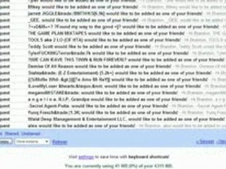 January 13 Myspace Friend Request Results Adder