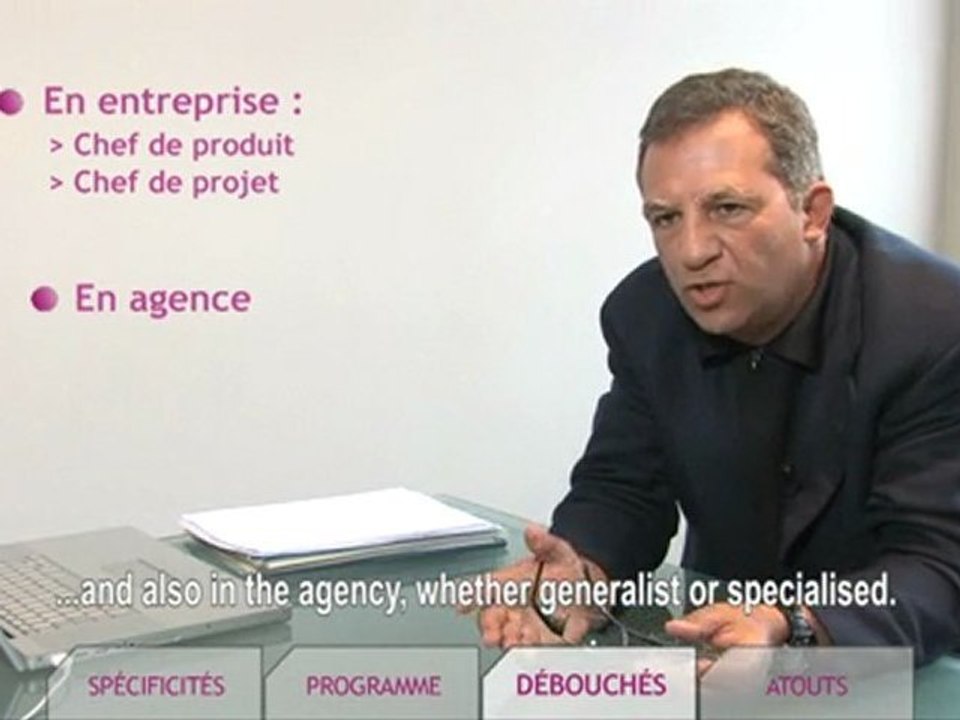 ISC PARIS Spé. Marketing Communication, dirigée par M. Cohen