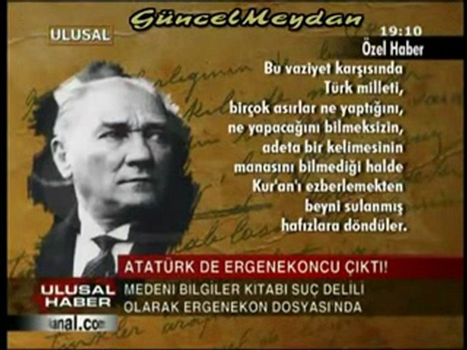 Sonunda bunu da yaptilar- ATATÜRK de Ergenekoncu çıktı!!!