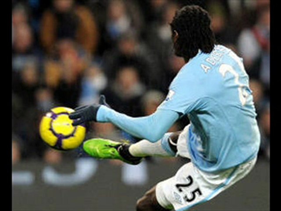 Manchester City 2-0 Bolton: Adebayor tremendous strike