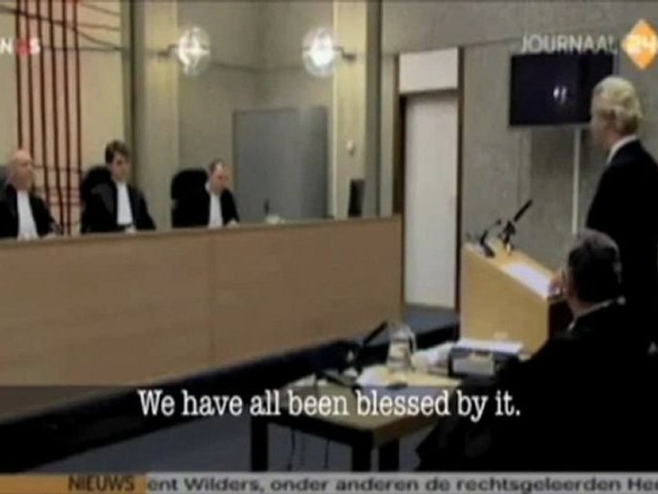 Opening statement of Dutch MP Geerd Wilders in his trial