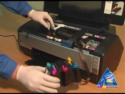 CISS installation on the printers EPSON POTO 1390