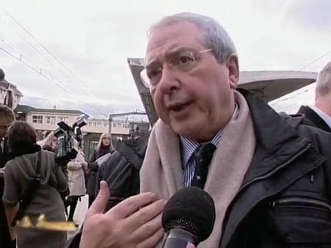 Jean-Paul Huchon à la Gare de Massy-Palaiseau
