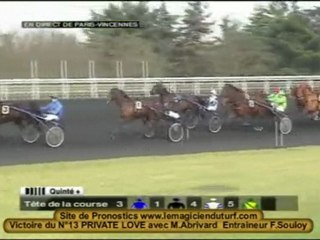 vidéo  Quinté à Vincennes 4 février 2010 PRIX DE LANGEAIS