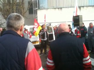 video arcelor mittal  basse indre (greve prise de parole)