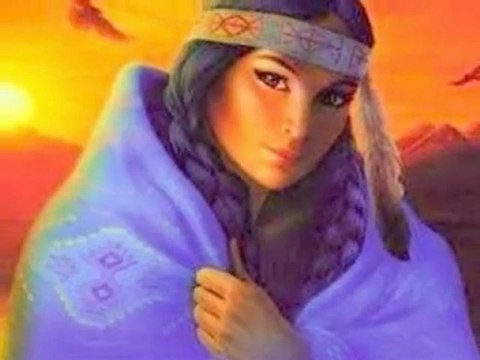 LES INDIENS D'AMERIQUE SUR LA MUSIQUE SACRED-SPIRIT D ENIGMA
