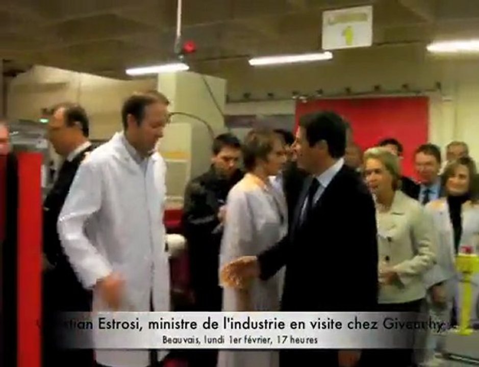 Beauvais : Christian Estrosi en visite à Givenchy