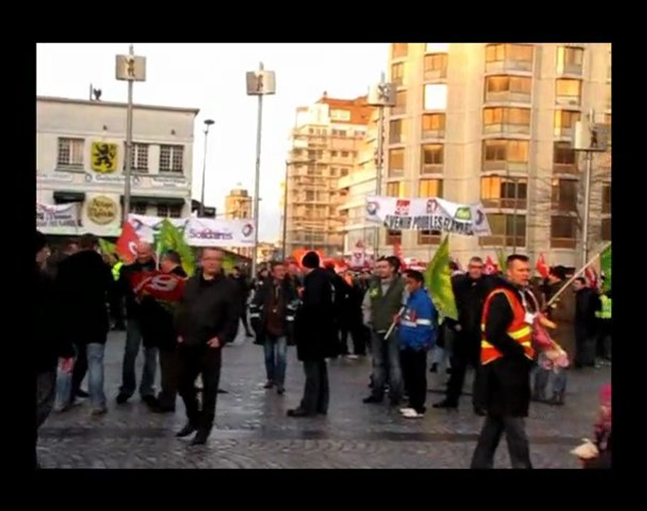 Manifestation CGT de Dunkerque 4 février 2010 (vidéo 3)