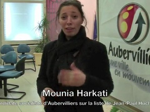 Mounia Harkati candidate d'Aubervilliers. Régionales 2010