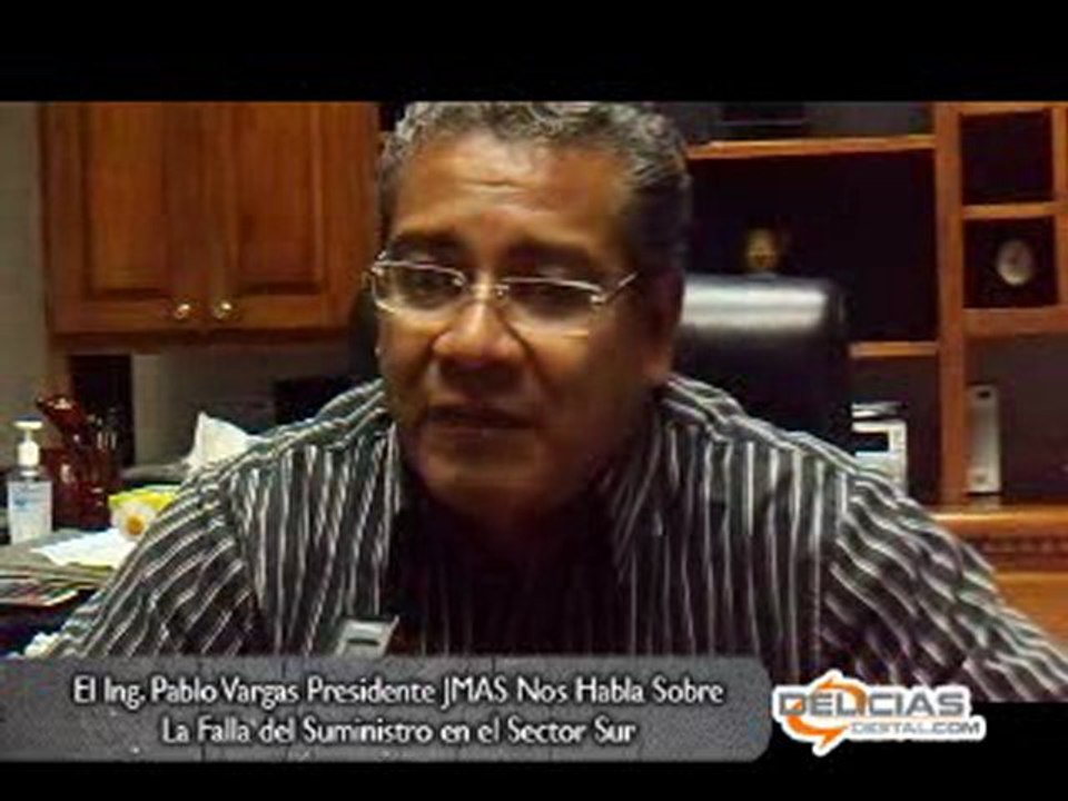 pablo vargas fallas en suministro de agua en el sector sur