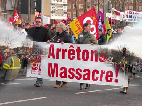 Manifestation CGT de Dunkerque 4 février 2010 Photos
