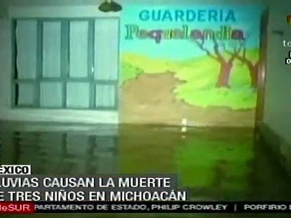 Emergencia por lluvias en el centro de México