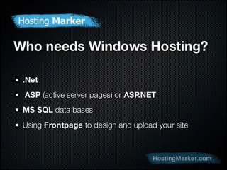 windows web site hosting