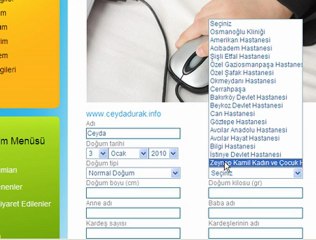 İşte Benim Dünyam - Genel Bilgi Girişi İşlemi