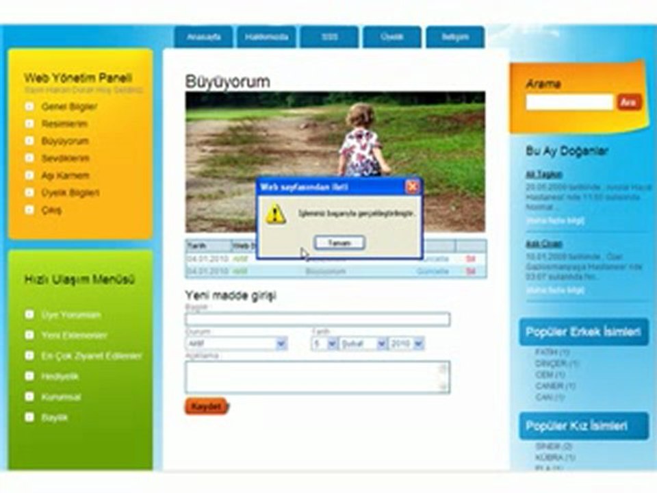 İşte Benim Dünyam - Büyüyorum Silme