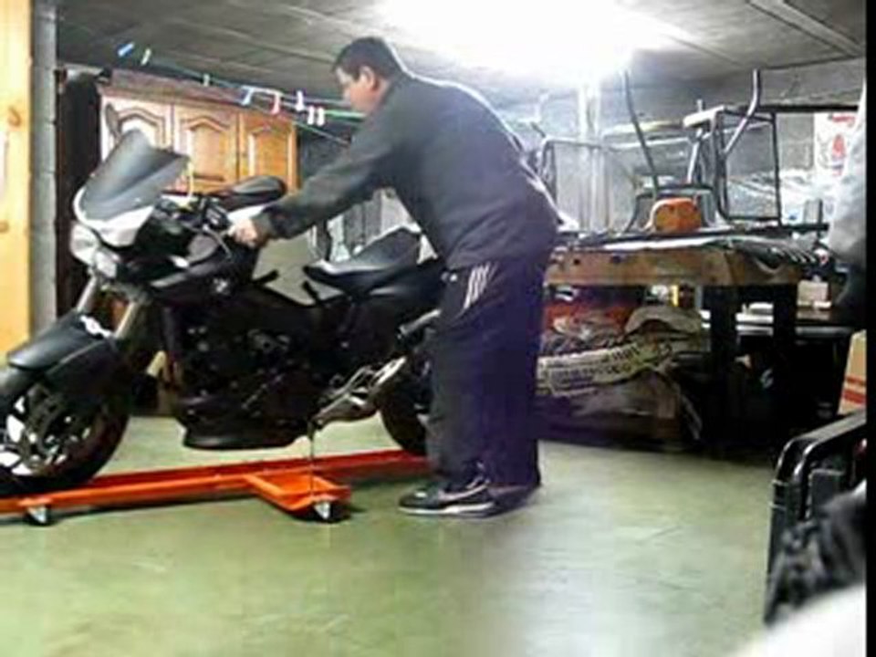 Rail de rangement moto Tourne moto