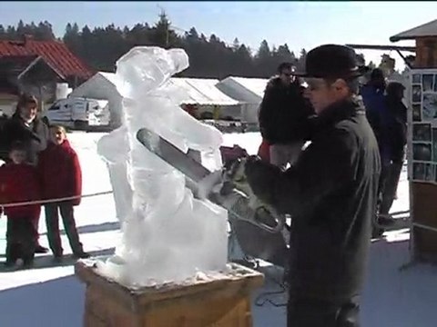 Sculpteur sur glace