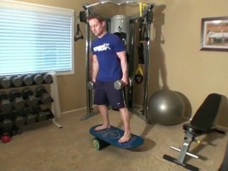 Squat - Indo Board + Shoulder Press - Jon Ham