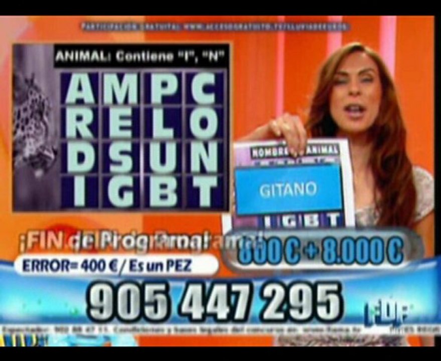 El pez del sobre era "Gitano"... gitano es un pez?