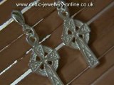 Celtic Cross Earrings Sterling silver DWA375