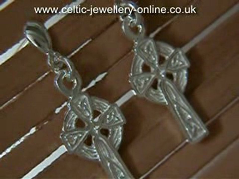 Celtic Cross Earrings Sterling silver DWA375