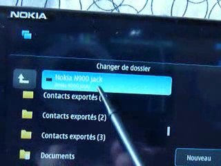 sauvegarde contacts nokia n900