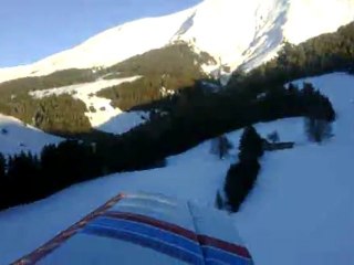 Décollage Aéroport Megève Février 2010 17h00