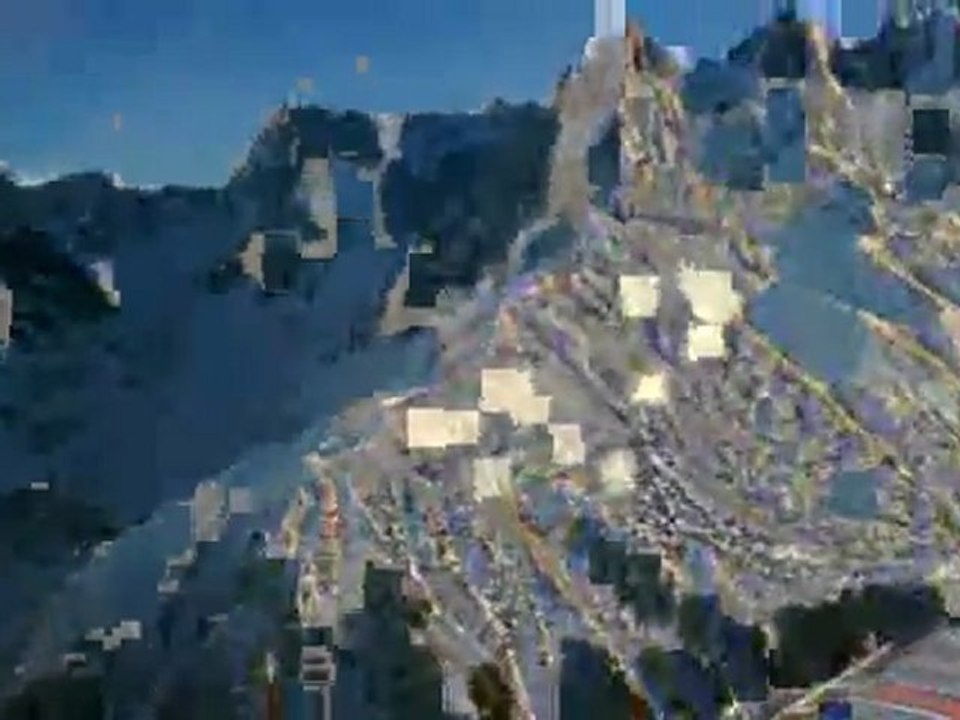 Vue sur le glacier de Chamonix, virage à droite