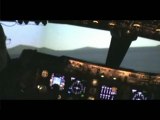 Boeing 747- 400 Cockpit fire kiss landing aircraft carrier
