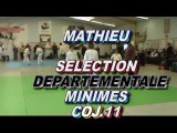 judo SELECTION dptle Minimes MATHIEU