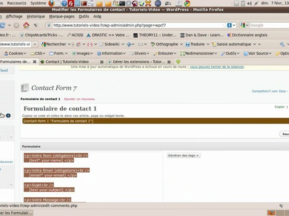 Présentation de quelques plugins wordpress