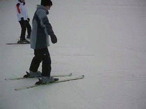 La première fois d'Aurelie....... sur des skis